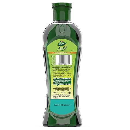 Óleo para cabelo Dabur Amla 180ml