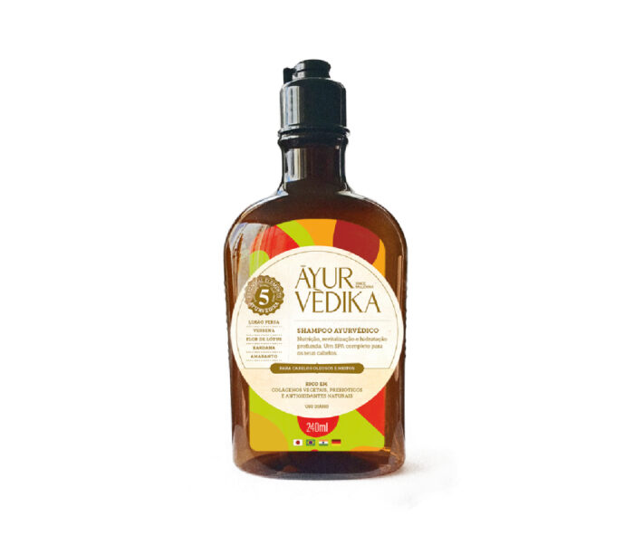 Shampoo Ayurvédico para Nutrição Revitalização e Hidratação profunda
