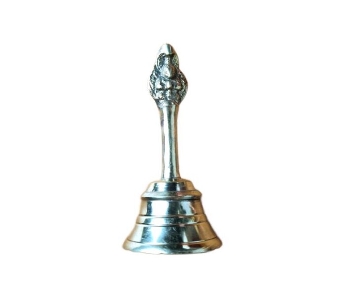 Sino de metal dupla face com imagem de Hanuman 9cm