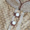 Conjunto completo de vestuário para noivo em casamentos indianos ocre e marrom