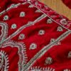 Vestuário completo de noiva indiana luxo Lehenga Choli Dupatta vermelho e dourado