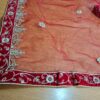 Vestuário completo de noiva indiana luxo Lehenga Choli Dupatta vermelho e dourado