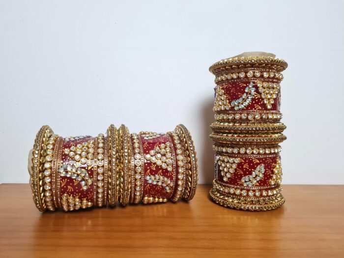 Chooda conjunto de pulseiras luxuosas para noivas em casamentos indianos