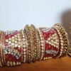 Chooda conjunto de pulseiras luxuosas para noivas em casamentos indianos