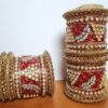 Chooda conjunto de pulseiras luxuosas para noivas em casamentos indianos