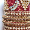 Chooda conjunto de pulseiras luxuosas para noivas em casamentos indianos