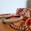 Chooda conjunto de pulseiras luxuosas para noivas em casamentos indianos