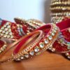 Chooda conjunto de pulseiras luxuosas para noivas em casamentos indianos