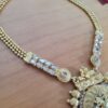 Conjunto de semi joia clássica indiana dourado colar mandala e brincos