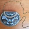 Bolsa de metal mosaico de pedras naturais, fabricada na Índia