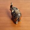Elefante indiano esculpido em metal brass 8cm