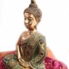 Estátua de Buda tailandês pintura especial texturizada 50cm