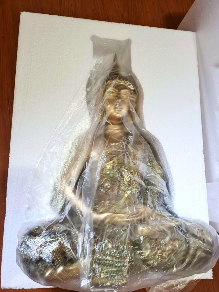 Estátua de Buda tailandês pintura especial texturizada 50cm