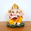 Estátua de Deus Ganesha lendo colorida 23cm