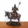 Estátua de Deus Shiva e Nandi 22cm by Veronese Design