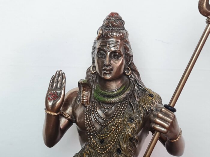 Estátua de Deus Shiva e Nandi 22cm by Veronese Design