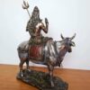 Estátua de Deus Shiva e Nandi 22cm by Veronese Design