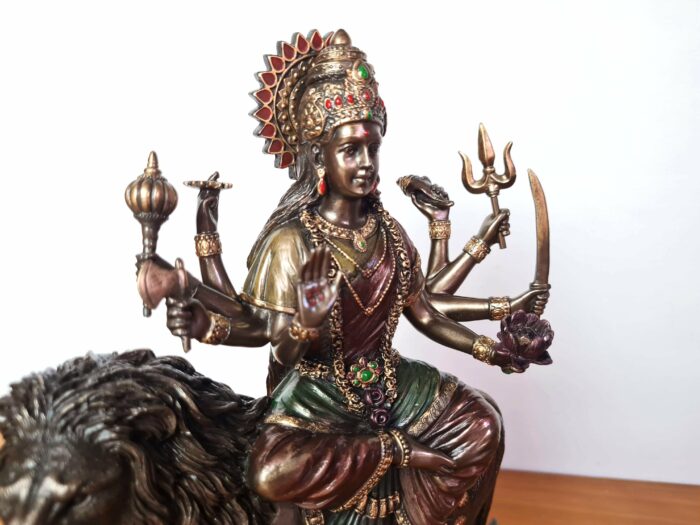 Estátua de Deusa Durga no Dawon 26cm by Veronese Design