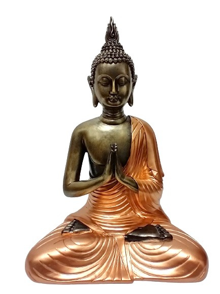 Estátua de Buda tailandês pintura especial 49cm