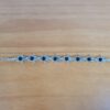 Pulseira de prata alemã de Hamsa com berloques pretos