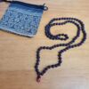 Rudraksha Black rara, japamala de 108 sementes com 5mm