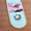 Nose ring floral dourado com pedras strass II