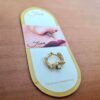 Nose ring floral dourado com pedras strass II