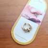 Nose ring floral dourado com pedras strass II