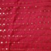 20241126_162829 Dupatta vermelha com fios bordados de lantejoulas