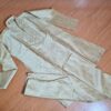 Conjunto completo de vestuário para noivo em casamentos indianos ocre dourado