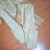 Conjunto completo de vestuário para noivo em casamentos indianos ocre dourado