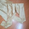 Conjunto completo de vestuário para noivo em casamentos indianos ocre dourado