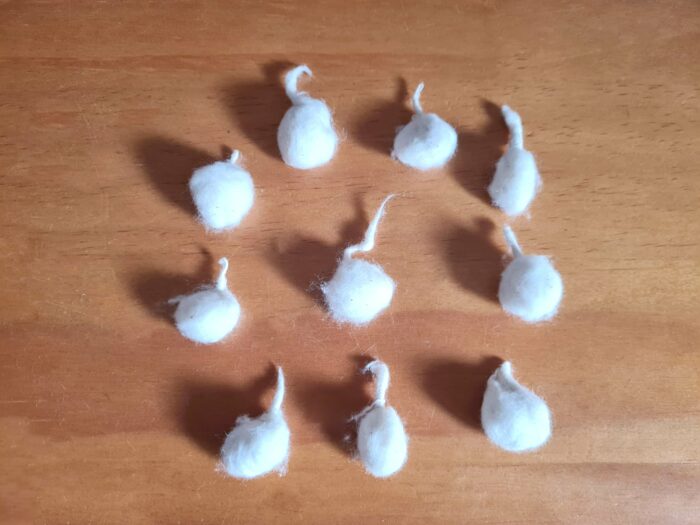 Kit com 10 Pavios de Algodão Artesanais para Lamparinas Indianas