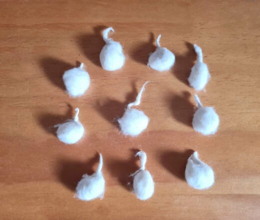 Kit com 10 Pavios de Algodão Artesanais para Lamparinas Indianas