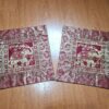Duo de Capas de almofada indiana de elefantes vermelho vinho