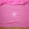 Sari indiano de seda luxuoso bordado rosa médio com verde floral