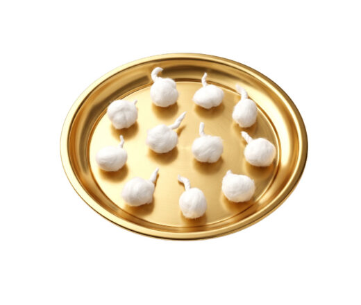 pavios de algodão kit com 10 unidades - para lamparinas, diya (ou diya, deepam, deepak