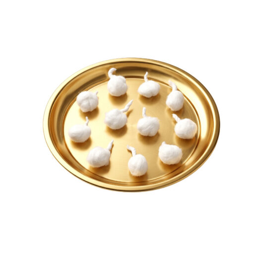 pavios de algodão kit com 10 unidades - para lamparinas, diya (ou diya, deepam, deepak
