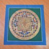 mandala pintada a mão, obra budista, para meditação
