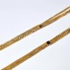 Mangalsutra colar sagrado dourado com contas pretas 33cm
