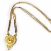 Mangal Sutra colar sagrado dourado com contas pretas
