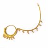 Nath brinco de nariz de argola com corrente