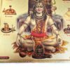 20250313_124842 Folha laminada dourada para enquadrar e pendurar Shiva e 12 Jyotirlingas 30 x 21 cm