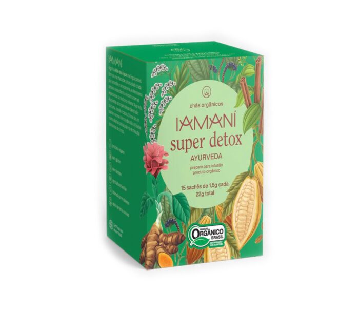 Chá Funcional Orgânico Super Detox Ayurveda Iamaní 22g