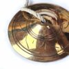 Manjira tibetana (tingsha) de bronze com 7 ligas modelo III