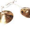 Manjira tibetana (tingsha) de bronze com 7 ligas modelo III