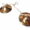 Manjira tibetana (tingsha) de bronze com 7 ligas modelo III