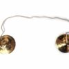 Manjira tibetana (tingsha) de bronze com 7 ligas modelo III