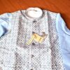 Conjunto 3 peças Kurta com Nehru Jacket e Churidar para casamentos indianos azul claro