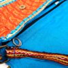 Bolsa indiana Banjara 100% bordada a mão azul claro e coloridos